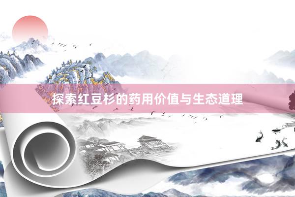 探索红豆杉的药用价值与生态道理